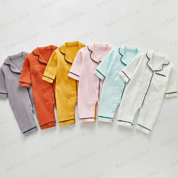 Baby Pocket Lapel Pajamas Romper - image 6