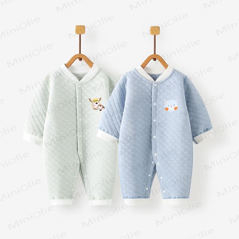  Newborn Baby Animal Thick Romper - image 1
