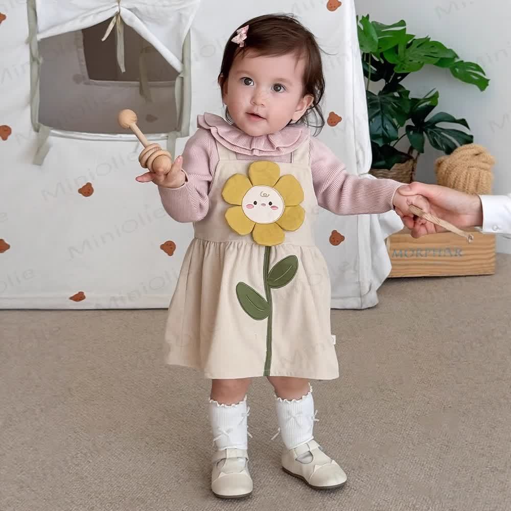 Baby Toddler Flower Cartoon Strap Dress - image 8