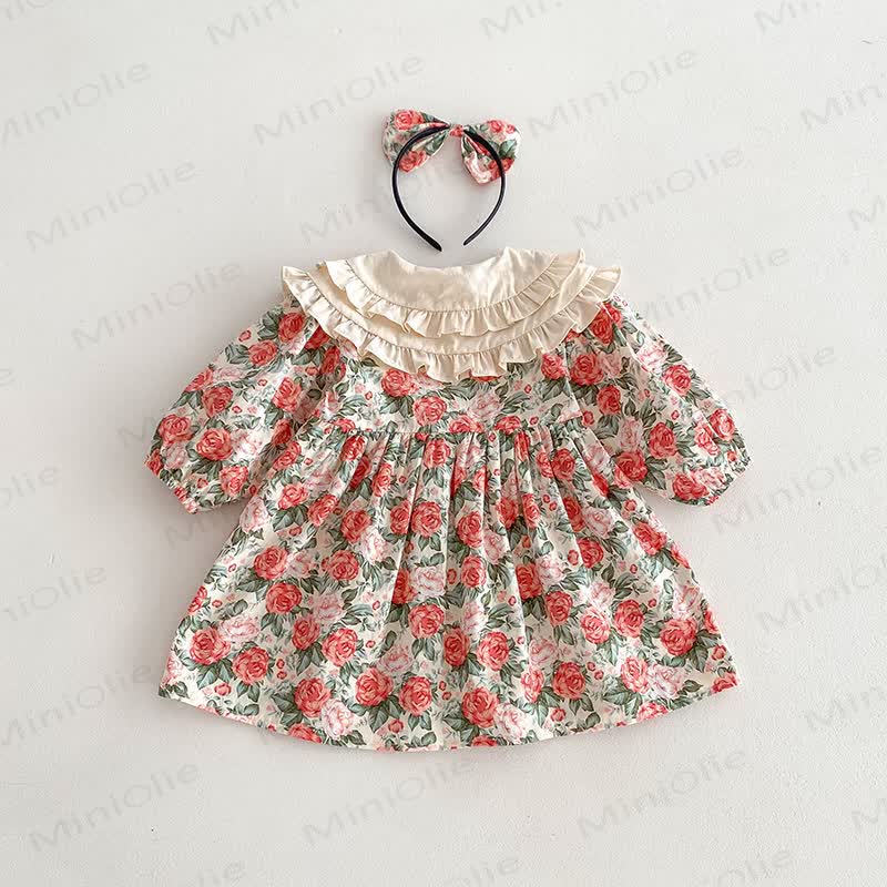 Baby Toddler Rose Red Dress/Bodysuit - image 11