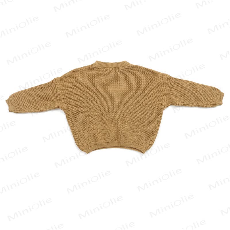 Baby Toddler Solid Color Warm Sweater - image 5