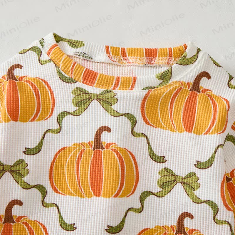 Baby Pumpkin White Waffle 2-piece Set - image 4