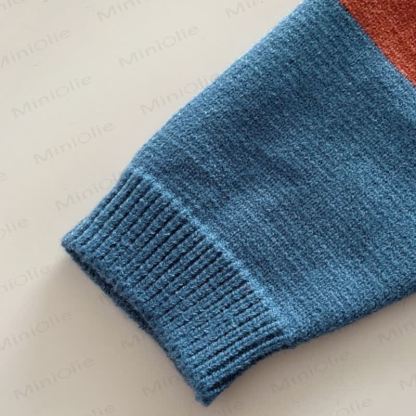 Baby Toddler Colorblock Knit Cardigan or Denim Bear Pants - image 7