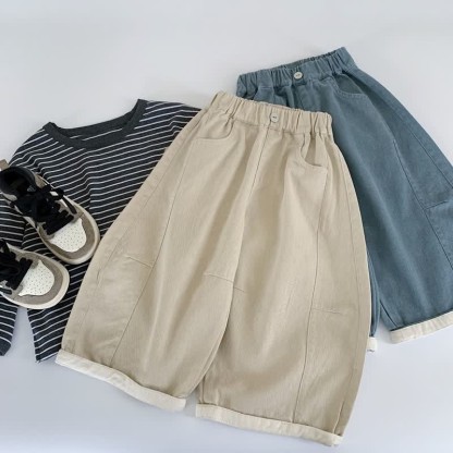 Toddler Minimalist Style Loose Pants - image 2