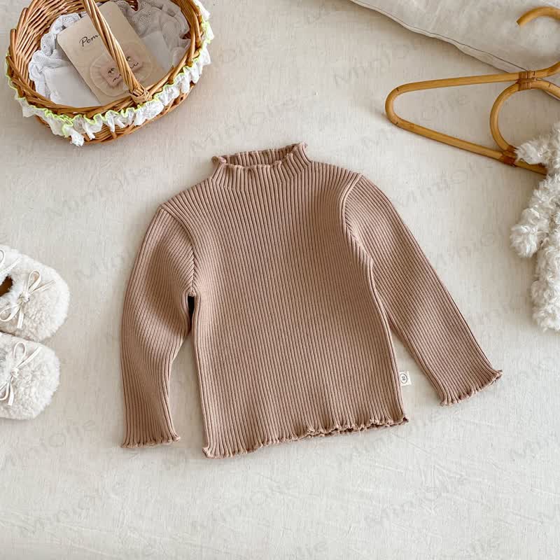 Toddler Girl Flower Flying Sleeves Fleece Dress - Coffee Top - 5-7T - image 11