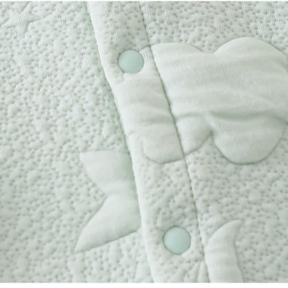 Baby Moon Star Solid Color Quilted Romper - image 6