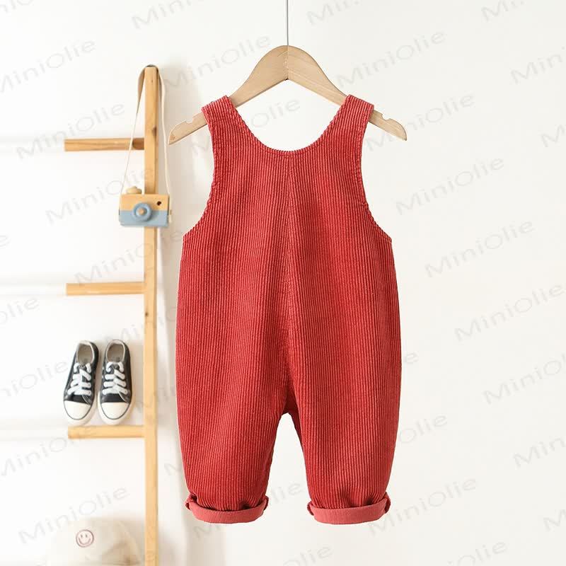 LOVE SMILE Toddler Corduroy Pocket Overalls - image 16
