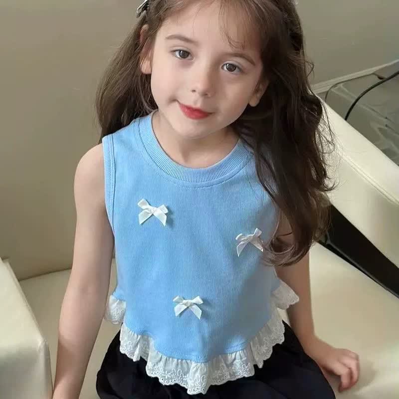 Toddler Girl Bow Lace Tank - image 10