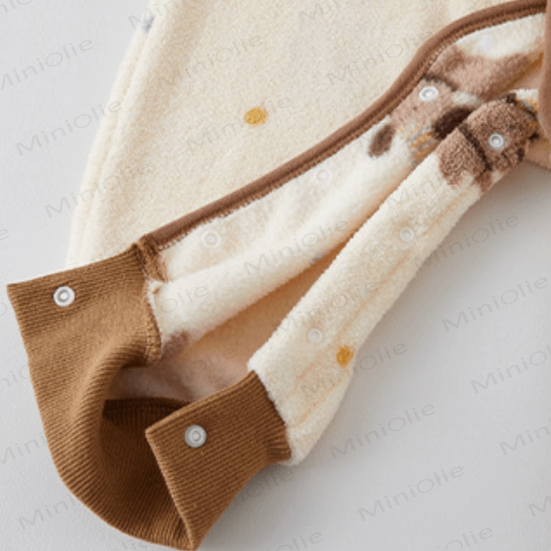 Baby Plush Puppy Hooded Romper - image 6