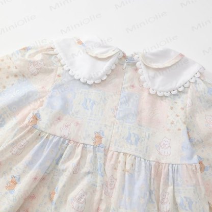 Toddler Lovely Animal Cat Plaid Dress - image 7