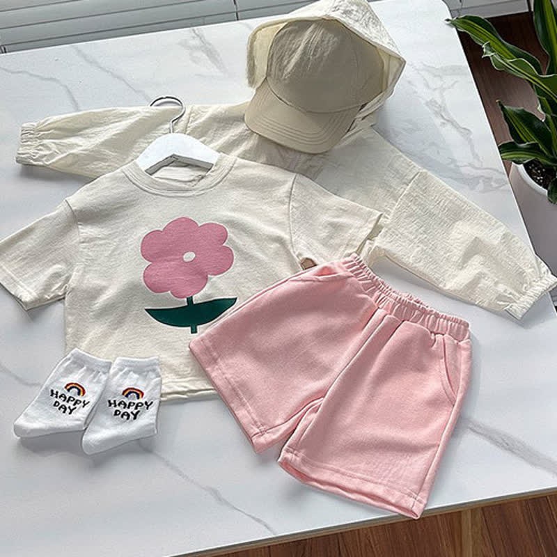 Toddler Floral Print Simple T-Shirt - image 6