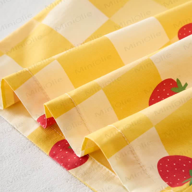 Baby 2-Piece Strawberry Plaid Sleeveless Set - image 7