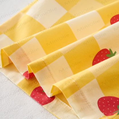 Baby 2-Piece Strawberry Plaid Sleeveless Set - image 7