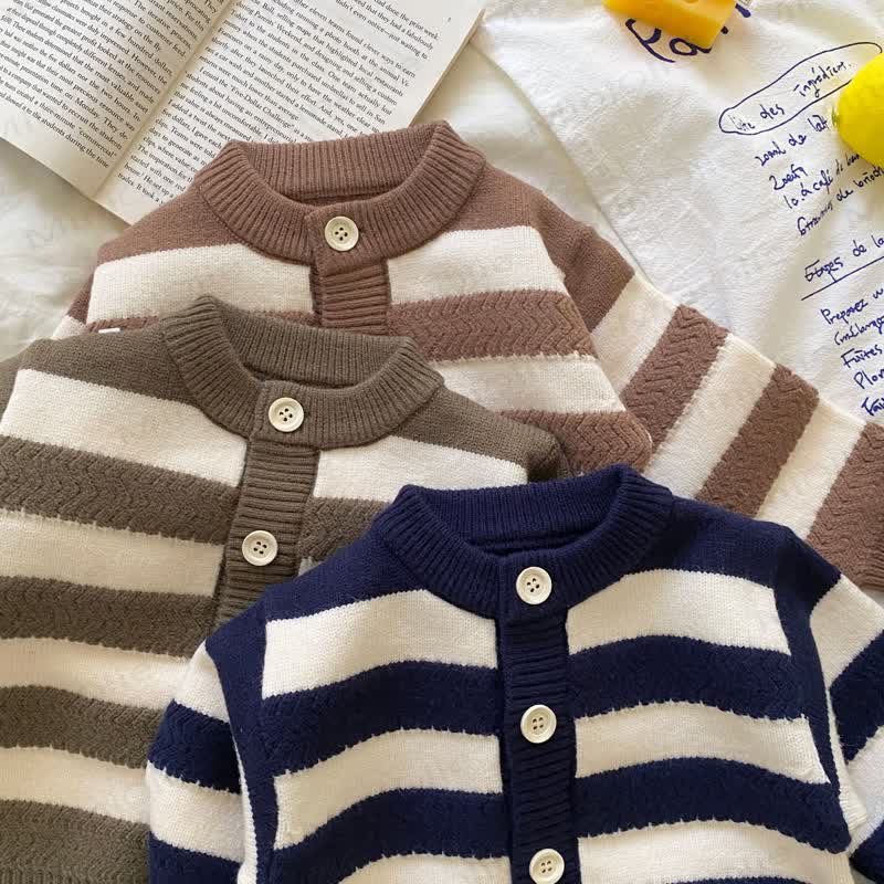 Baby Boy Stripe Crew Neck 2-piece Set - image 9