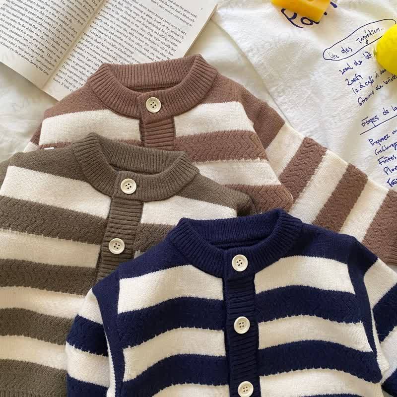 Baby Boy Stripe Crew Neck 2-piece Set - image 9