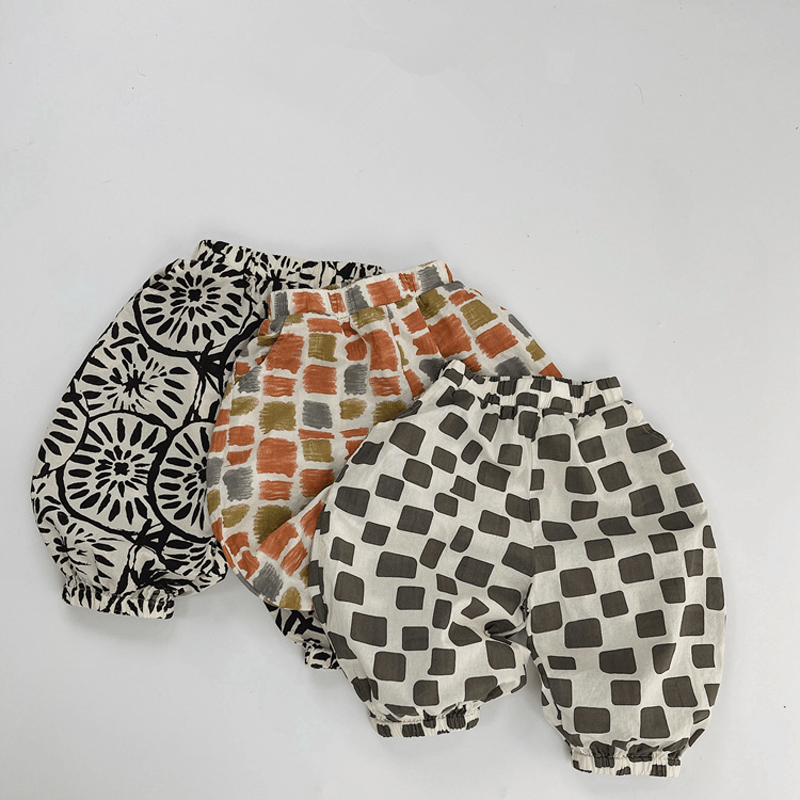 Toddler Loose Retro Pattern Design Pants - image 5
