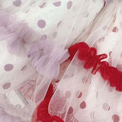 Baby Toddler Girl Tulip Dot Mesh Dress - image 7