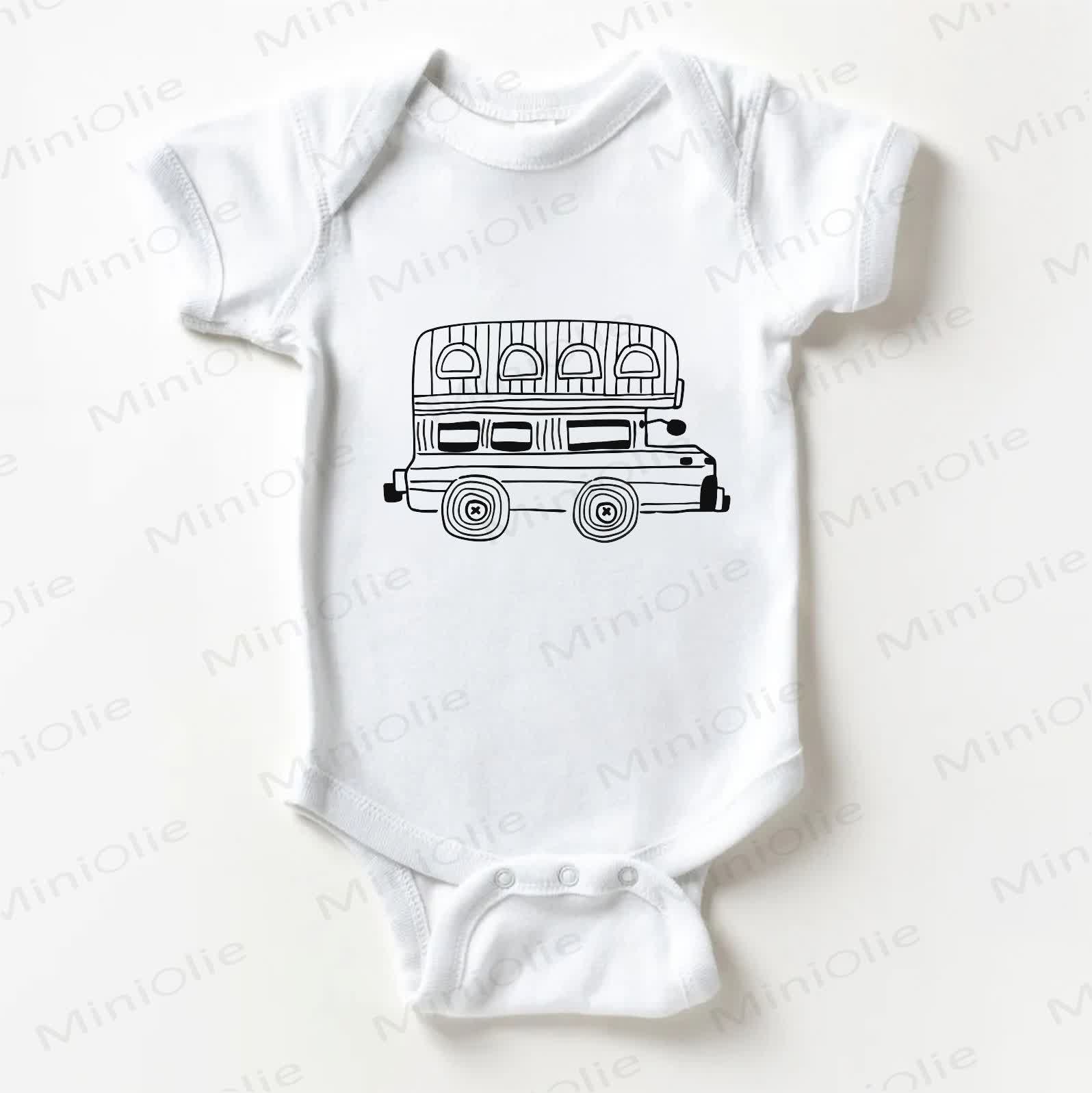 Baby Bus White Bodysuit - White - 18-24M - image 1