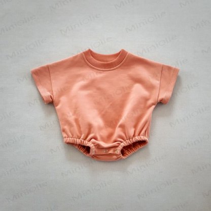Baby Loose Solid Color Comfort Bodysuit - Orange - 18-24M - image 9