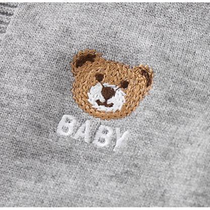 Baby Boys Bear Knitted Romper - image 4