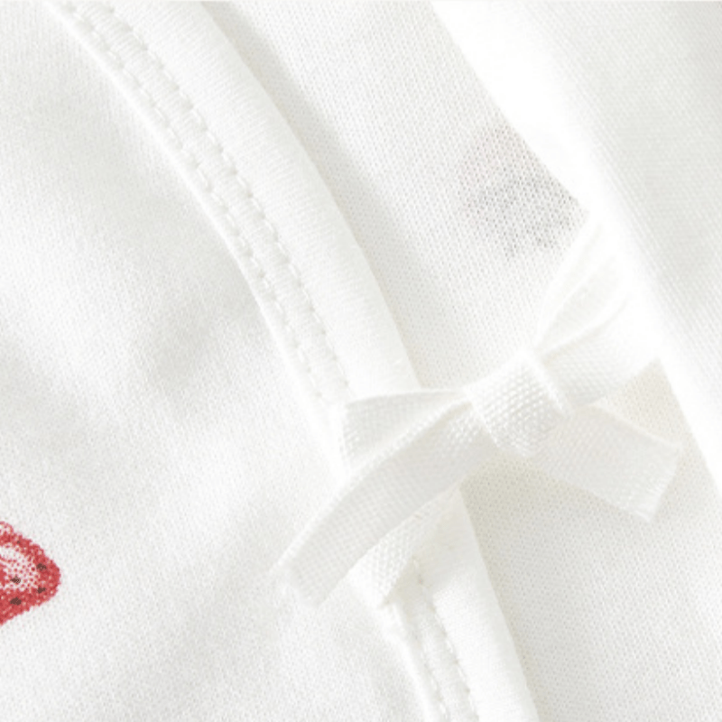 NICE HAPPY LOVELY Baby Fruits Kimono Romper with Bib - image 9