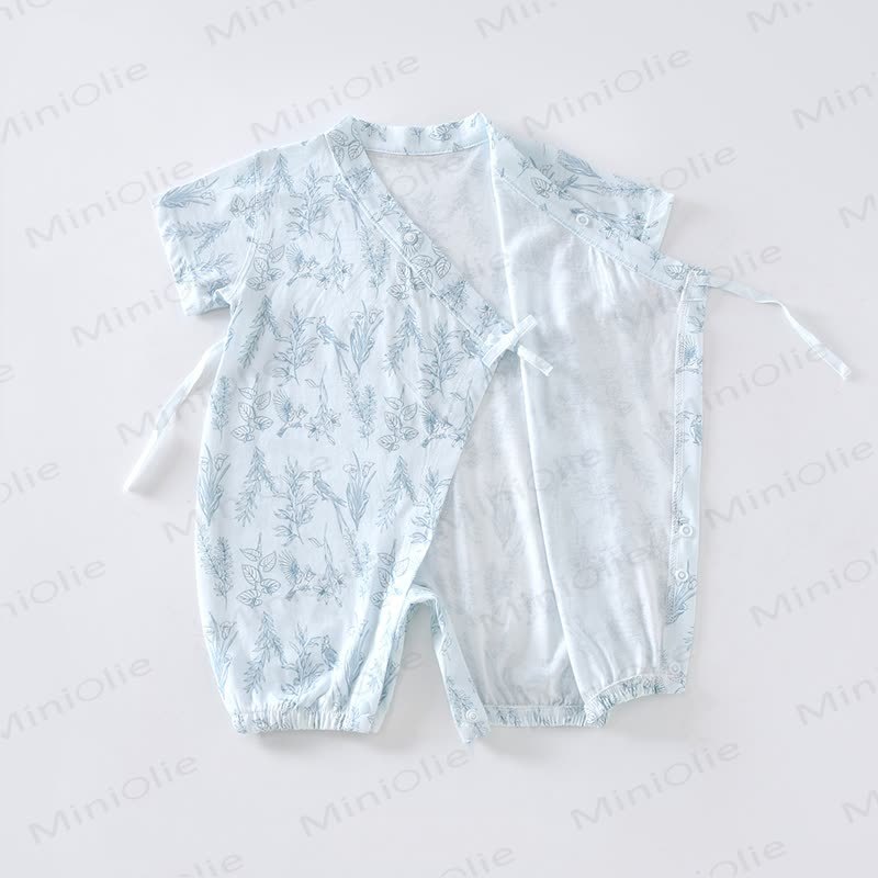 Baby Birds and Flowers Kimono Romper - image 5