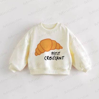 PETIT CROISSANT Baby Toddler Cream Sweatshirt - Cream - 3-5T - image 1