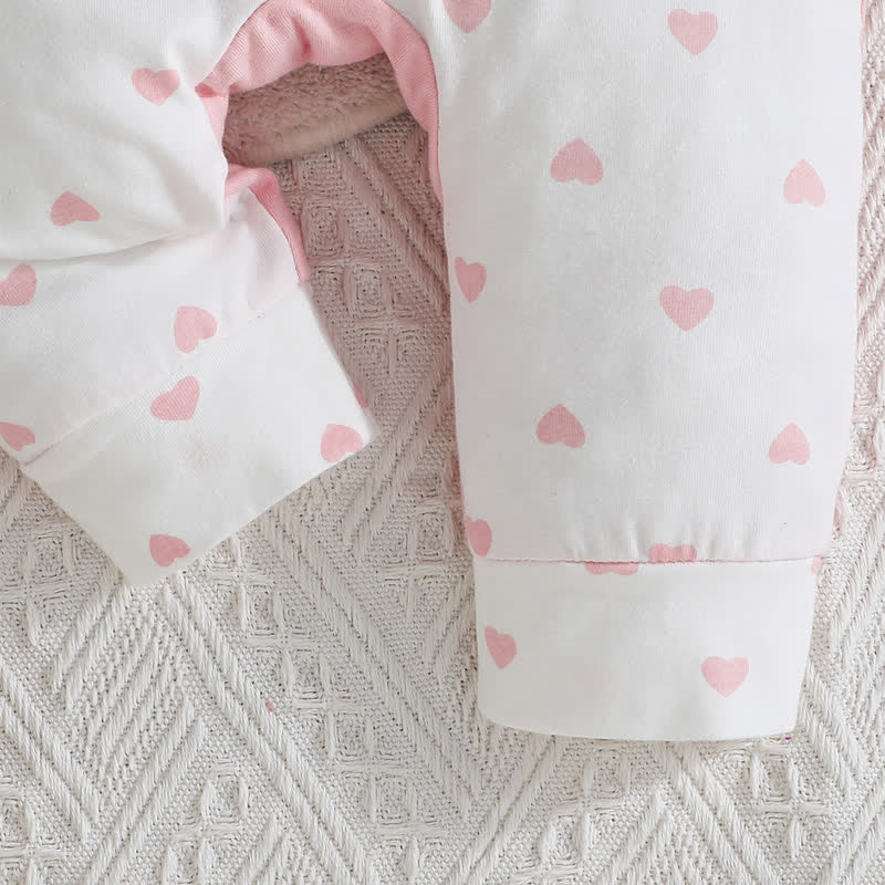 Baby Girl Bow Love Heart Romper with Headband - image 14