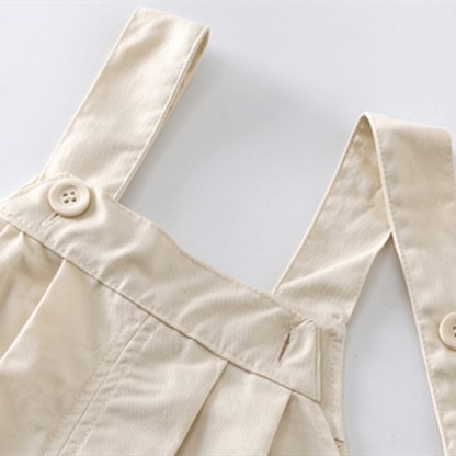 Toddler Solid Color Unisex Overalls - image 6