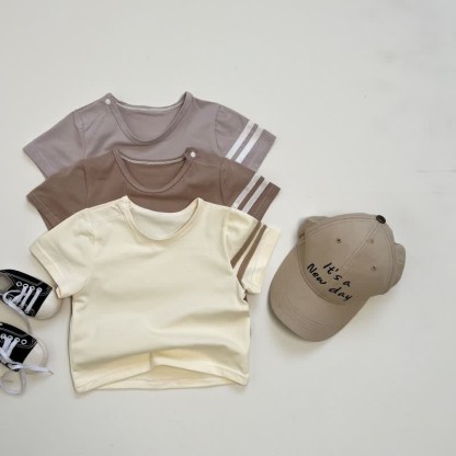 Baby White Stripes Sleeve T-Shirt - image 3