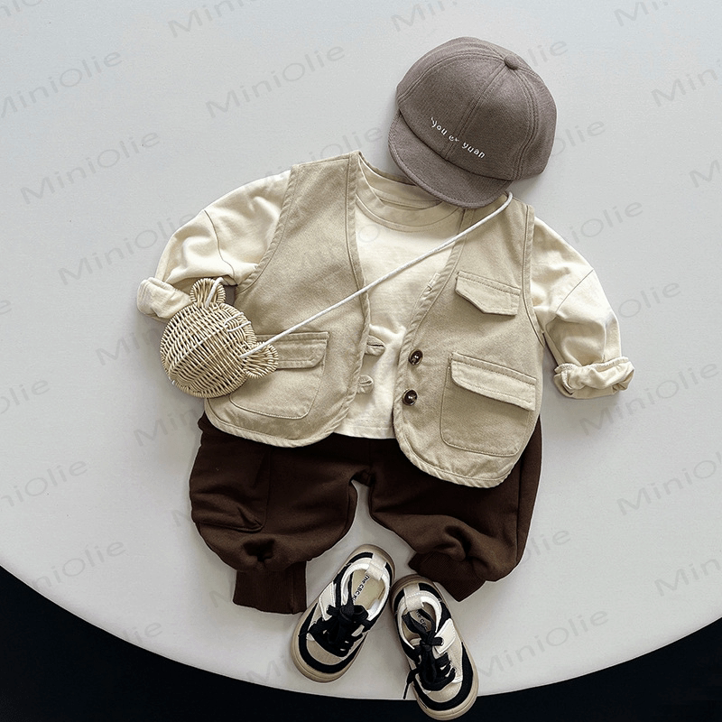 Baby Toddler Solid Color Pocket T-Shirt - image 10