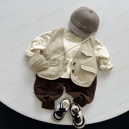 Baby Toddler Solid Color Pocket T-Shirt - image 10