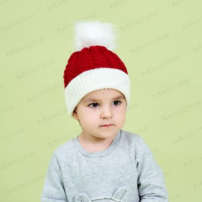 Baby Plush Twist Christmas Knitted Beanie - image 6