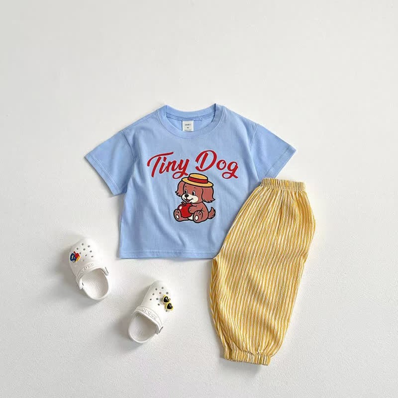 Toddler Vertical Striped Simple Jogger Pants - image 7