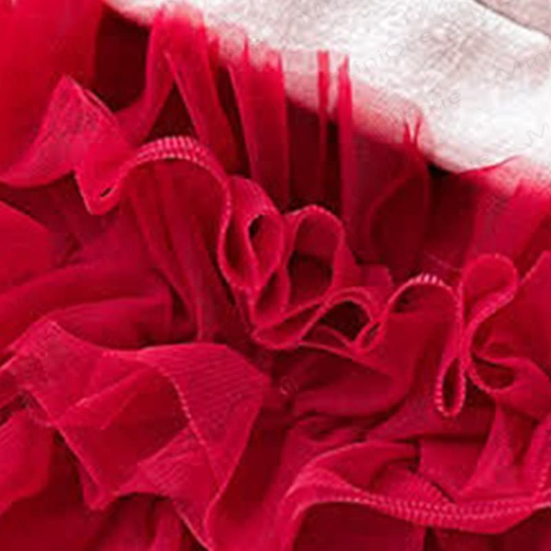 Baby Girl Bow Mesh Fleece Lined Dress - image 8