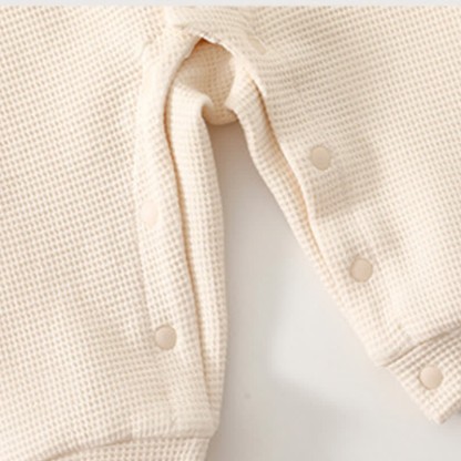 Baby Mushroom Patch Waffle Romper - image 9