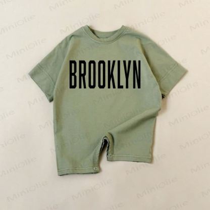 BROOKLYN Baby Green Slogan Romper - Green - 18-24M - image 1