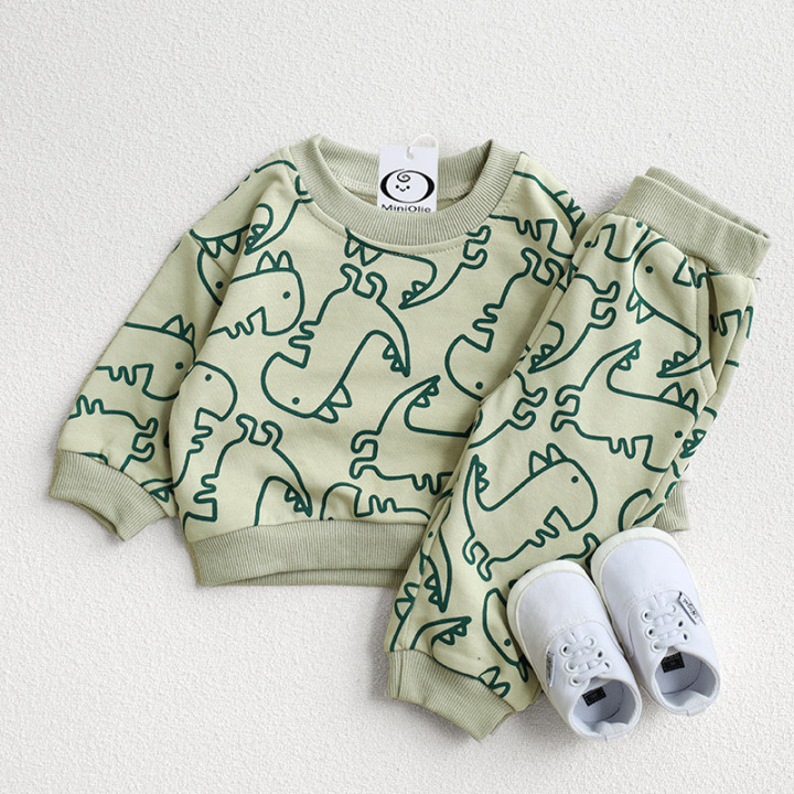 Baby 2-Piece Pocket Dinosaur Green Set