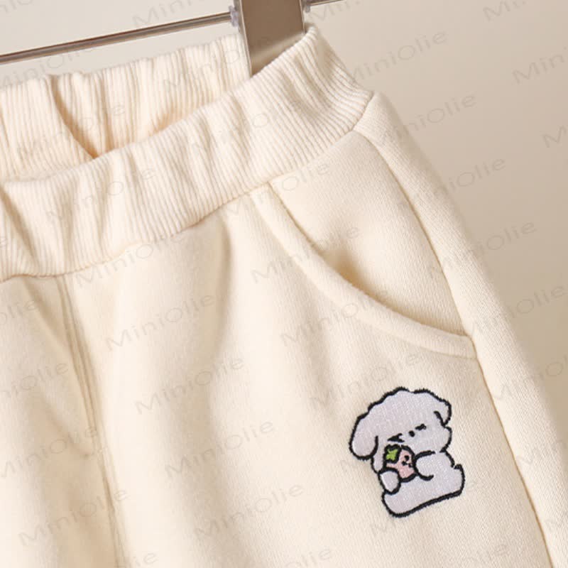 Baby Pink Teddy Fleece Jacket and Pants Set - image 7