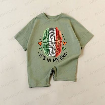 IT'S IN MY DNA Baby Fingerprint Green Romper - Green - 18-24M - image 1