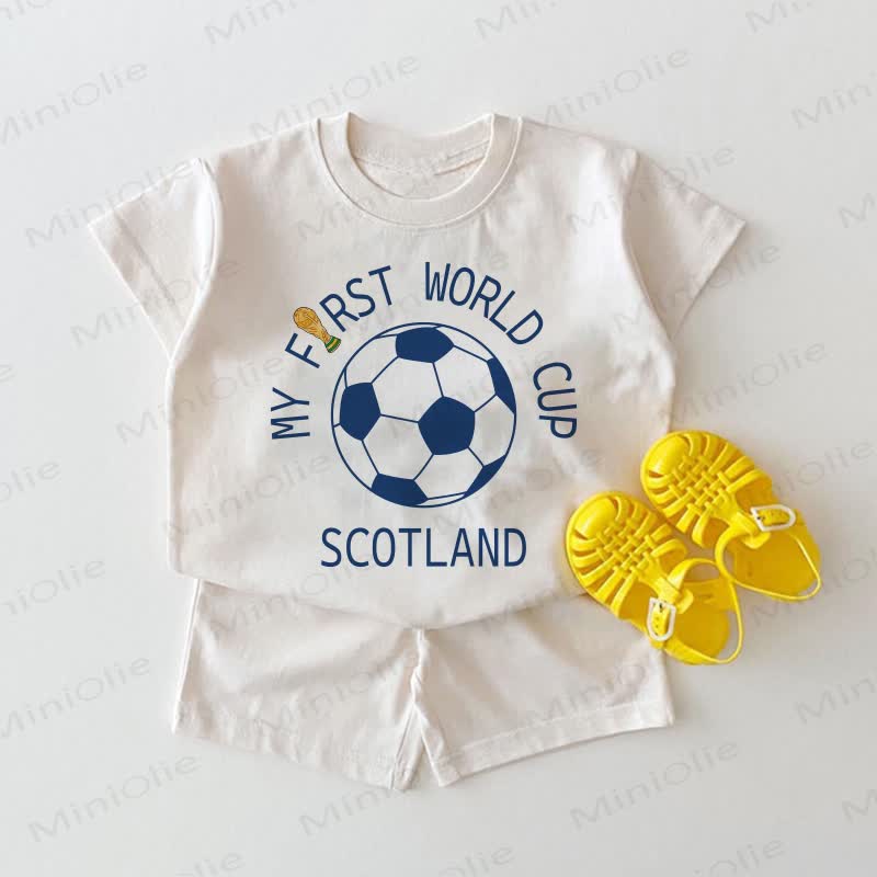 MY FIRST WORLD CUP SCOTLAND Baby Soccer White 2-piece Set - White - 18-24M - image 1