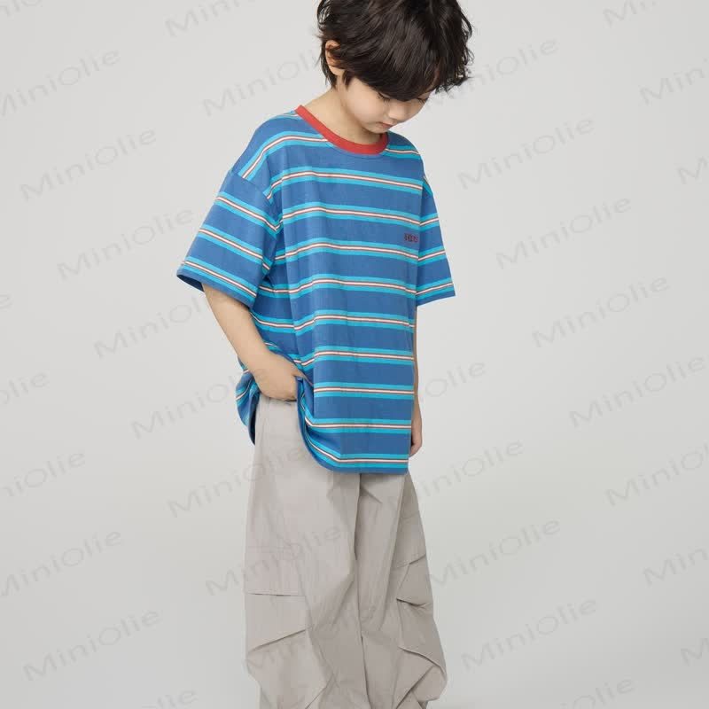 Kid Boy Plain Worker Loose Pants - image 8