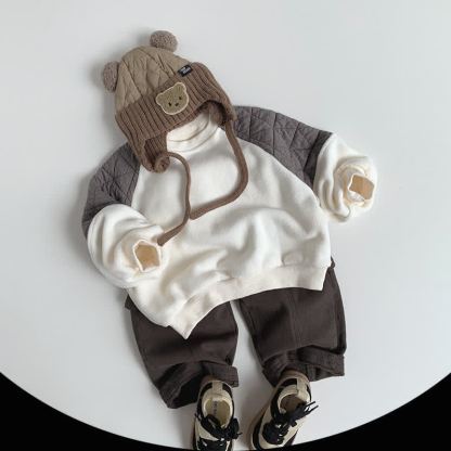 Baby Toddler Fleece Lined Solid Color Pants - image 3