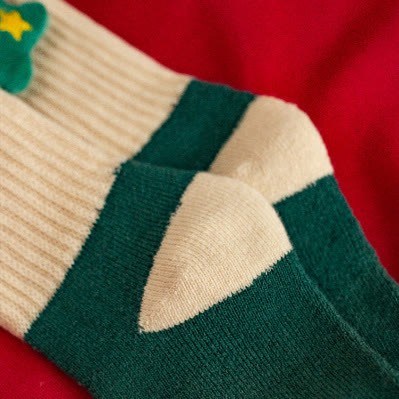 Baby Christmas 3D Doll Warm Floor Socks