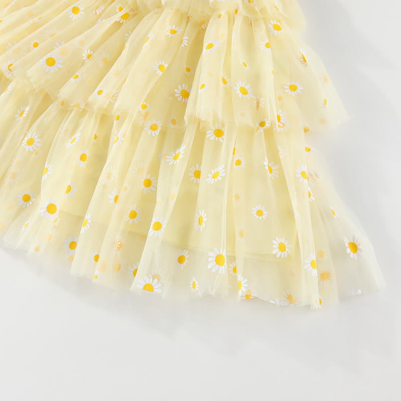 Toddler Daisy Tulle Layered Dress - image 19