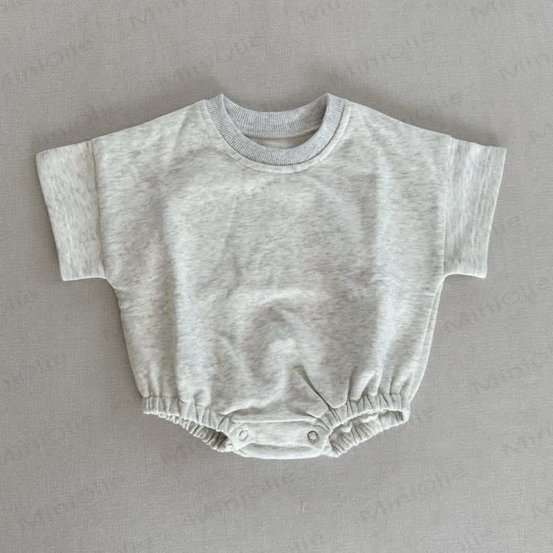 Baby Loose Solid Color Comfort Bodysuit - Light Grey - 18-24M - image 13