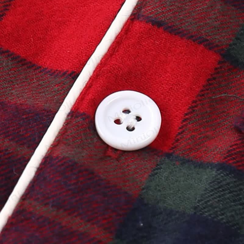 Toddler Cozy Classic Plaid Pajama Set or Dress - image 12