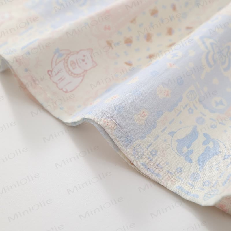 Toddler Lovely Animal Cat Plaid Dress - image 11