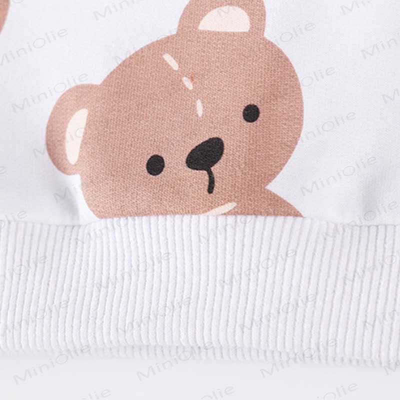 Toddler Teddy Bear Sweatshirt and Striped Pants 2-piece Set - image 6