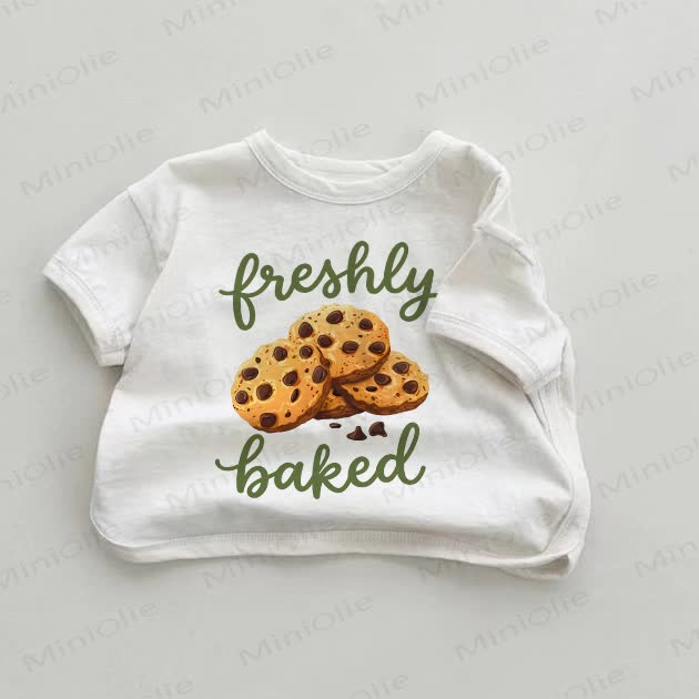 FRESHLY BAKED Baby Cookie White T-shirt - White - 18-24M - image 1